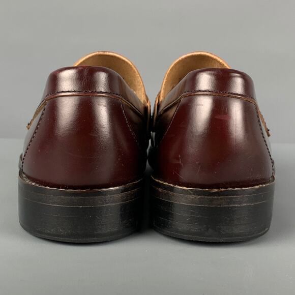 BASS Size 7 Burgundy Leather Penny Loafers - Picture 5 of 9